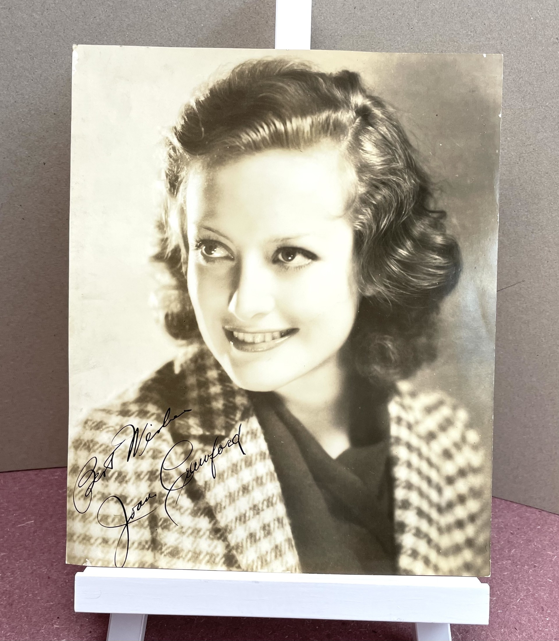 JOAN CRAWFORD ( signed vintage image )
