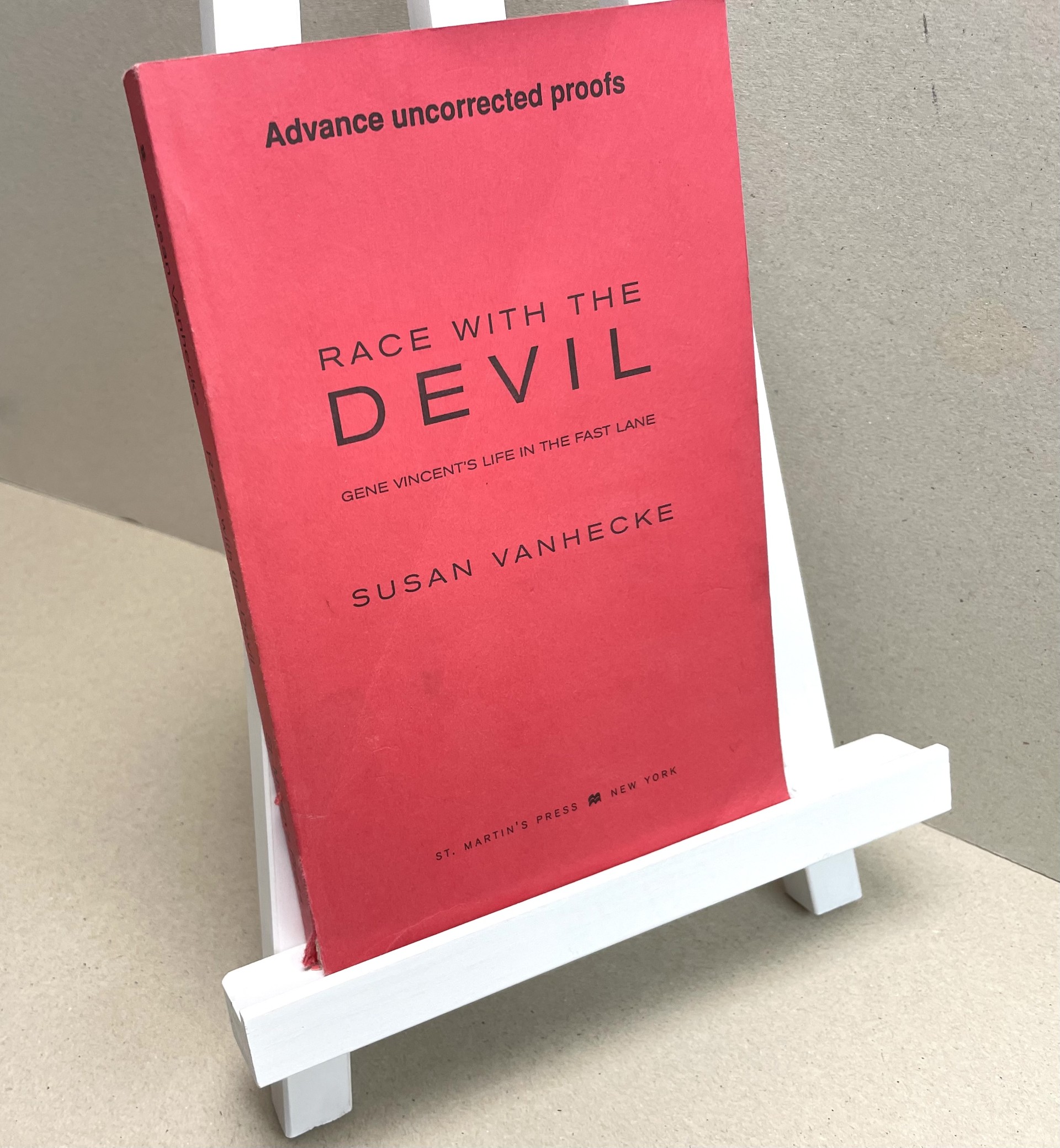 RACE WITH THE DEVIL : Gene Vincent's Life in the Fast Lane