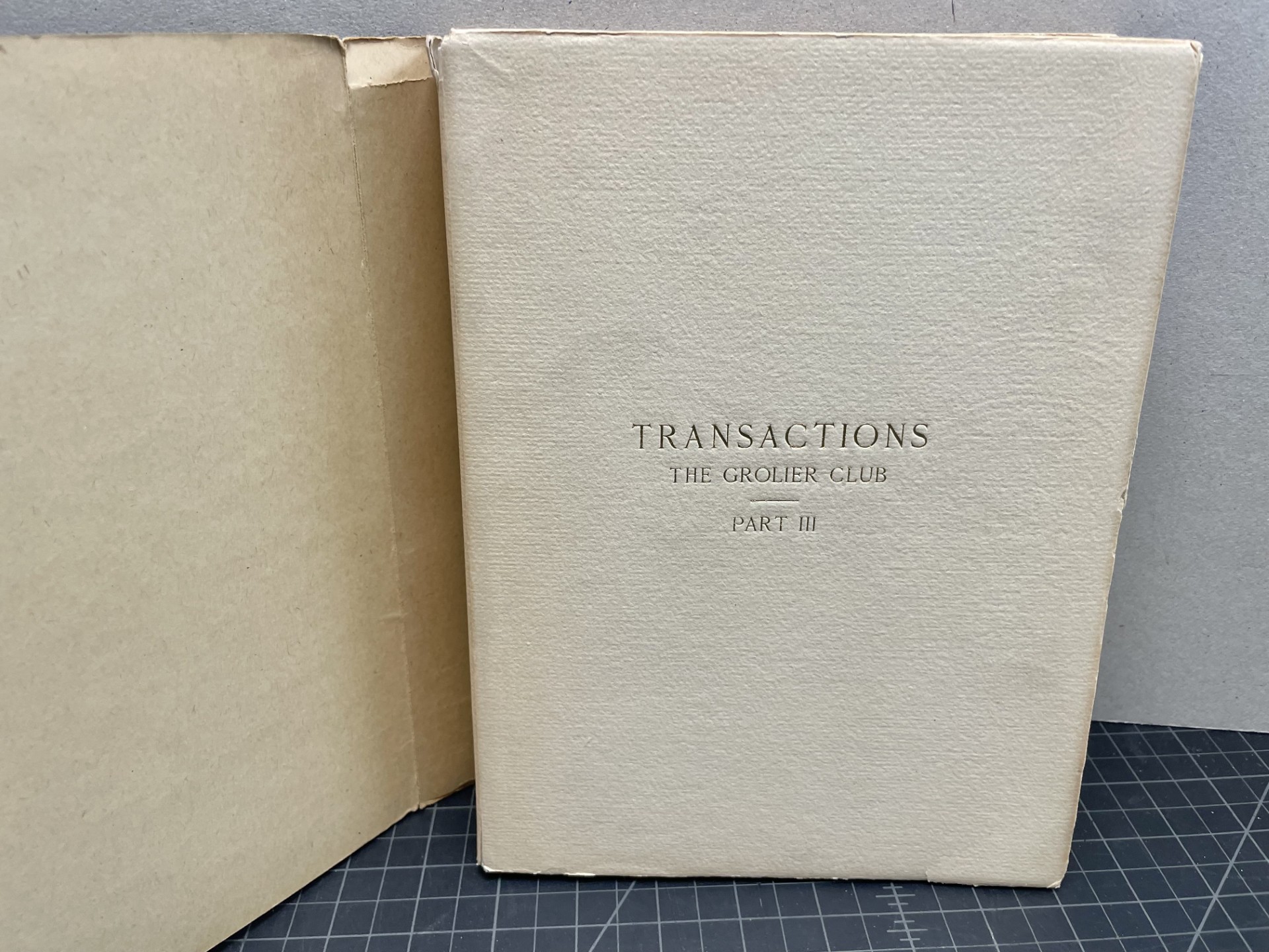 Transactions of The Grolier Club of the City of New York Part 3