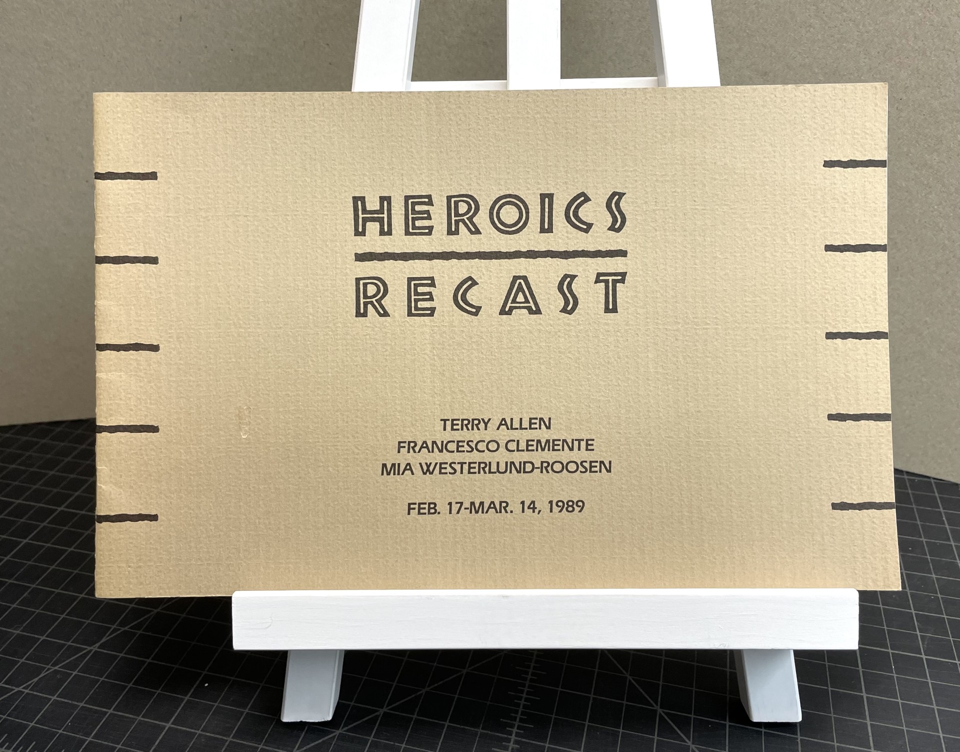 HEROICS RECAST : Terry Allen , Francesco Clemente Mia Westerlund-roosen