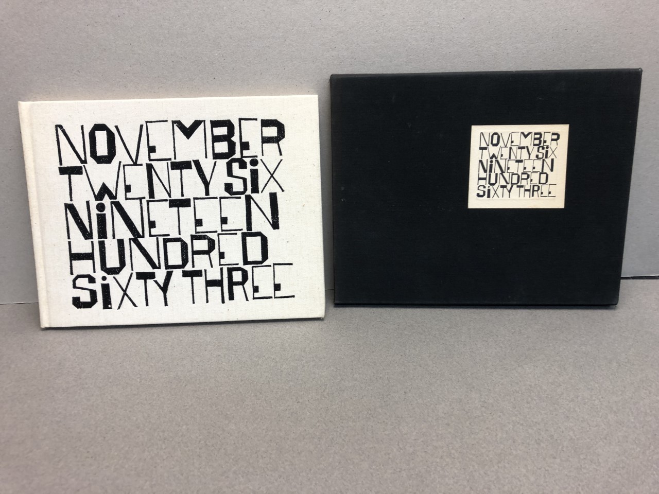 Image for NOVEMBER TWENTY SIX NINETEEN HUNDRED SIXTY THREE ( double signed limidit edition )